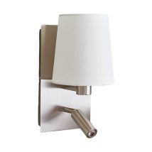Lampenwelt - Led Wall Light 'aiden' Made Of Textile For Living Room & Dining Room