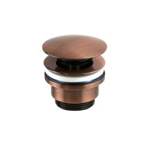 Pollini Acqua Design - Piletta Di Scarico Tonda Clic-clac Rame Spazzolato Art 230ra Rame Antico