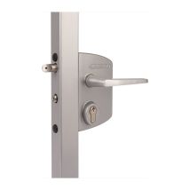 Locinox - Serrure Industrielle Argent 4 Trous Mont.f.60-80mm Profil