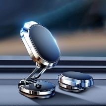 Supporto Magnetico Per Telefono Da Auto, Doppia Rotazione A 360°, Supporto Per Telefono Super Adesivo Per Auto