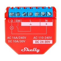 Shelly Plus 1pm Interruptor Eléctrico Interruptor Inteligente 1p Rojo
