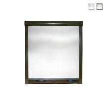 Mosquitera Enrollable En Kit Universal Para Ventana Vertical Easy-up Marrón 100x170