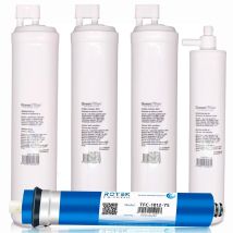 Set Mit 4 Ersatzfiltern Für Umkehrosmose, Marke Green Filter, Typ Cs, Mit Cs-nachfilter Und Ro-membran