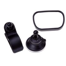 Weitwinkel-Innenspiegel mit Saugfuß – schwarz – 85 x 55 mm – PS/PP/ABS