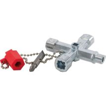 Llave de acero para armarios de control – 400177 – Versátil y duradera – Ideal para calefacción y control de válvulas