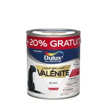 [promo] Peinture Laque Valénite Brillant Blanc 2 L + 20 % Gratuit - Dulux Valentine