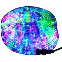 Serpiente De Luz De 30m Multicolor Con 720 Led Y Programador Ip44.