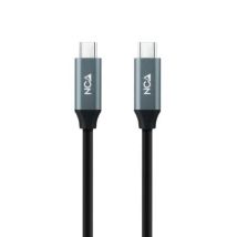Nanocable 10.01.4300 - Usb 3.2 Gen2x2 20gbps 5a/100w 4k/60hz Usb-c/m-usb-c/m Kabel, Schwarz, 0,5 M