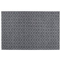 Mantel Individual 45x30 Negro - Patrón Geométrico - Sg Secret De Gourmet