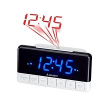 Digitaler Wecker SVE-337P – Rechteck – Schwarz, Weiß – LED-Display – 3,05 cm – Wechselstrom/Batterie – Lithium – 160 mm Breite – 67 mm Höhe – 83 mm 