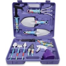Supermarket - 10 Pieces Garden Tools Set, Women Gift Aluminum Garden Tools With Garden Bag, Garden Shovel, Garden Gifts For Men Women Purple