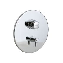 Mezclador De Ducha Empotrado Con Control Mediante Pulsador Mcm 900501 Cromo
