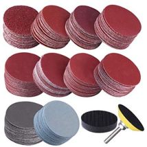 300 Piezas De Discos De Lijado De 50 Mm, Discos De Lijado De Grano 80, 100, 180, 240, 600, 800, 1000, 1200, 2000 Y 3000 Para Amoladoras Dremel.