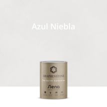 Pintura Ecológica Interior Efecto Limewash Base Cal Siena Color Azul Niebla 1l