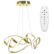 Lampada A Sospensione App821-cp Moderno Eve Oro Led + Telecomando 1-punti Luce 70 W 49x20cm Regolabile