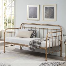 Slumberworx - Ickleford Industrial Living Room Bedroom Metal Day Bed Frame