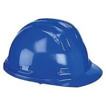 Casco Obra Polietileno Ajustable Azul Ferko Ar-5r