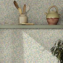 Papier Peint William Morris Clover Spring Garden 1005 X 52cm Vert, Rose, Orange