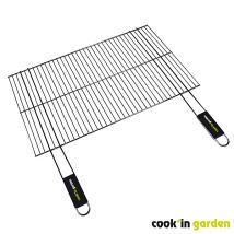 Rejilla de acero cromado 67x40cm – Parrilla para barbacoa – 2 años de garantía