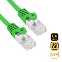 Phasak - Kabel De Netzwerk 100% Cu Cat.6 Utp Solid Grün 0,25 M -- Phk 1952gr