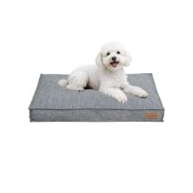 Unho - Coussin Pour Chien Orthopédique - Housse En Lin Aéré Déhoussable Et Lavable - Rembourrage En Mousse Haute Résilience - Confort Optimal Pour 