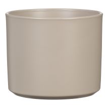 Monaco, Pot De Fleurs En Céramique, Couleur : Taupe, 15,5 Cm De Diamètre, 19,3 Cm De Hauteur, 4,6 L De Volume. - Scheurich
