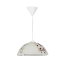 Lámpara Para Dormitorio Mufi Mdl4164 Cristal Blanco Con Dibujos