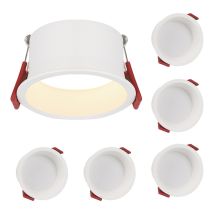 Wddnaot - Led Downlights Moisture Proof Led Downlights 5 Pack - 5w Recessed Spotlights 4000k Led Downlights Neutral White Lights Bathroom Lighting 