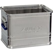 Alutec – 15023 – Caja de aluminio apilable 23 l – Resistente a la corrosión y temperaturas hasta +600 °C – Plata