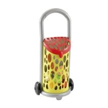 Carrito de mercado con tapa – 7 productos incluidos – Juguete educativo para niños – Fabricado en Francia