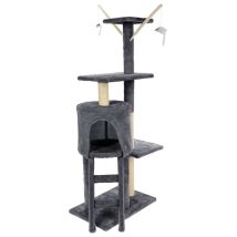 Pets Collection Kratzbaum Grau Aus Sisal 45x30x110 Cm
