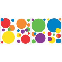 Roommates Rmk1248scs - Adesivi Da Muro A Forma Rotonda, Varie Dimensioni E Colori, Per Stanze Da Giochi E Da Bambini