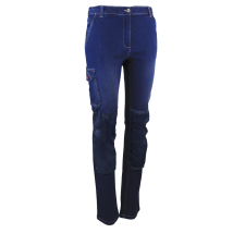 LMA Pantalones de trabajo elásticos para mujer FLEXION 100% algodón – Talla S.38 – 230 g/m²
