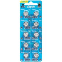 Ag13 Vinnic Mini Batterie Alcaline 10 Pezzi 006056