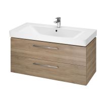 Cersanit Lara - Armario Con Lavabo, 46x99x45 Cm, 2 Cajones, Nogal S801-331-dsm
