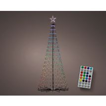 Alberi da esterno con luci danzanti 3D – 180 cm – 80 cm – Per decorare giardini e cortili durante le festività natalizie