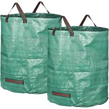 272l Garden Bags With Handles, Waterproof, Freestanding, Foldable, Sturdy And Durable, Set Of 2