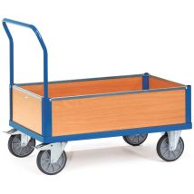 Fetra Kastenwagen – Ladefläche 1200 x 740 mm – Tragkraft 600 kg – Eigengewicht 46 kg – Rad-Ø 200 mm