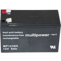 Multipower Pb 12 9 Ah Batería De Plomo Negra