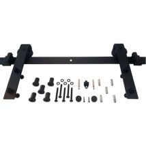 Intersteel - Sistema Scorrevole 450101 100kg 2000mm Nero Hlt 38-40mm Completo.