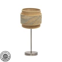 Tavolo Piccolo Samoa 1xe14 Pelle/cammello 44x18x18cm
