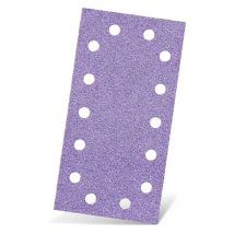 Purple Hd Carte Abrasive Velcrate, 230 X 115 Mm, 14 Fori, P. Levigatrici Orbitali, Miscela Di Ceramica (50 Pz.) G240 - Menzer