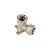 Codo F.16X1/2 con Flange para Multicapa – Accesorios de Latón – 10 Piezas