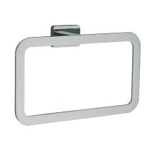 Kibath 407423 Porta Asciugamani Ad Anello Dal Design Elegante Rettangolare E Piatto Con Forma Arrotondata Modello Ser. Realizzato In Acciaio Inox Con 