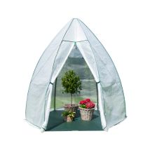 Westmann - Berwinterungszelt & Foliengewächshaus Avocado Weiß 250x250x250 Cm