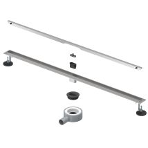 Sirhona - Canaleta Ducha De Acero Inoxidable Rejillas De Desaguee Para Ducha Sifón De 360 Grados Longitud 100 Cm