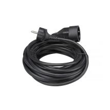 Perel - Rallonge Électrique 2p+t 3g1.5 Protection Enfant 10.00 M Noire