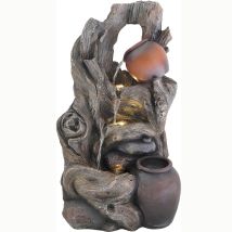 Granimex - Nanda Wasserspiel, Inkl. Pumpe Und Led-beleuchtung 50x29x22 Cm