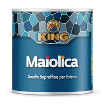 Smalto Maiolica Oro Ricco Pallido 100g – Finitura Metallo – Smalto Sintetico Alchidico-Poliuretanico – Resistente agli Agenti Atmosferici