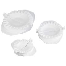 Städter 727014 Maul Tasche Set Di 3 Stampi Per Empanadas, Plastica, Bianco, 10 X 10 X 6 Cm,